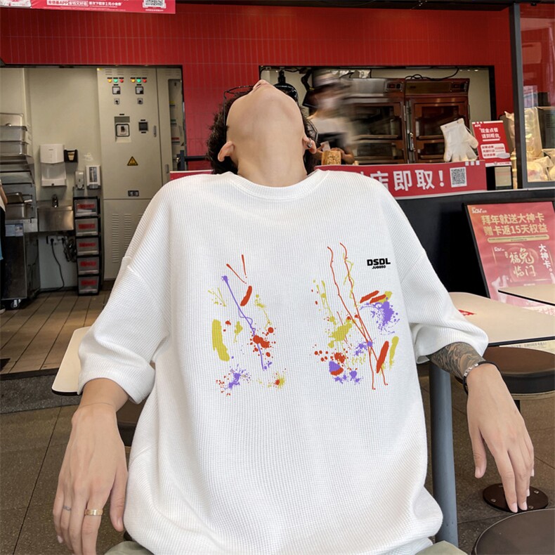 量大优供视频华夫格短袖T恤半袖男HDX529-特P18,男装T恤,电商B371