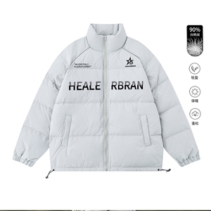 白底  23新款冬季时尚百度宽松印花羽绒服外套YR63001P225控298图片