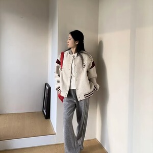美式复古棒球服外套短款春秋设计感小众夹克WV54-P70图片