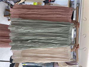 松紧腰雪纺半裙,女装半身裙,DAP