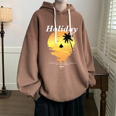 连帽卫衣男大码运动服帽衫外套WY2266-P35加绒款-P40，男装卫衣，电商A040