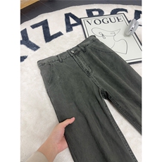 B221美式ins高街暗黑纯色拼接休闲洗褪牛仔裤LK25612-特P50控88，男装牛仔裤，电商B221