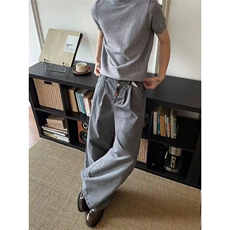 复古老钱风排扣轻美式工装裤直筒宽松休闲vintage裤子LN13066-P53，男装工装外套，星座1008