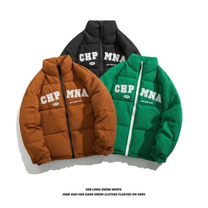 MY6601-P65 冬季男士潮牌字母棉服新面料压花外套加厚保暖棉衣图片