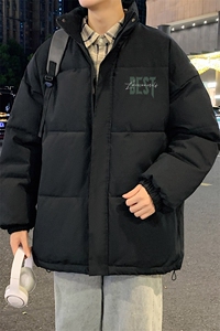 ！2024冬季新款男士立领棉衣印花简约棉服外套夜景MY301特P55图片