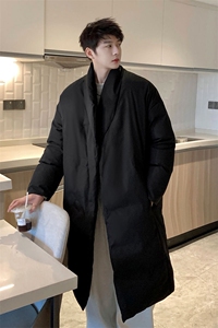 1西装风衣高级感大码M-5XL派克服过膝中长款棉衣男MY77948P138图片