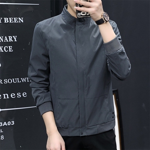 秋季现货主推不断货简约百搭商务休闲夹克外套上衣男JK821P48图片