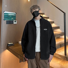 8XL-M摇粒绒外套男奥粒绒加厚羊羔绒卫衣内胆夹克JK1314P68控88，男装夹克，电商D206-1