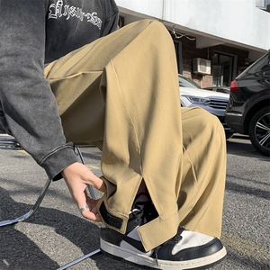 特批P40无差价25春季腰带设计感魔术贴阔腿长裤男K1055尺码偏大图片