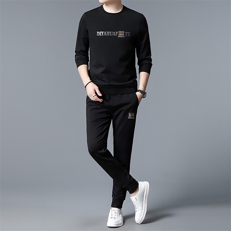S3035-2钱塘2020-2春秋季薄款新款中青年男士时尚休闲卫衣P127,男装休闲套装,钱塘207-2