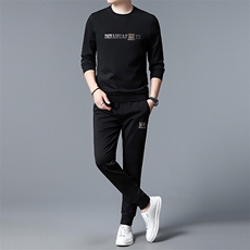 S3035-2钱塘2020-2春秋季薄款新款中青年男士时尚休闲卫衣P127，男装休闲套装，钱塘207-2
