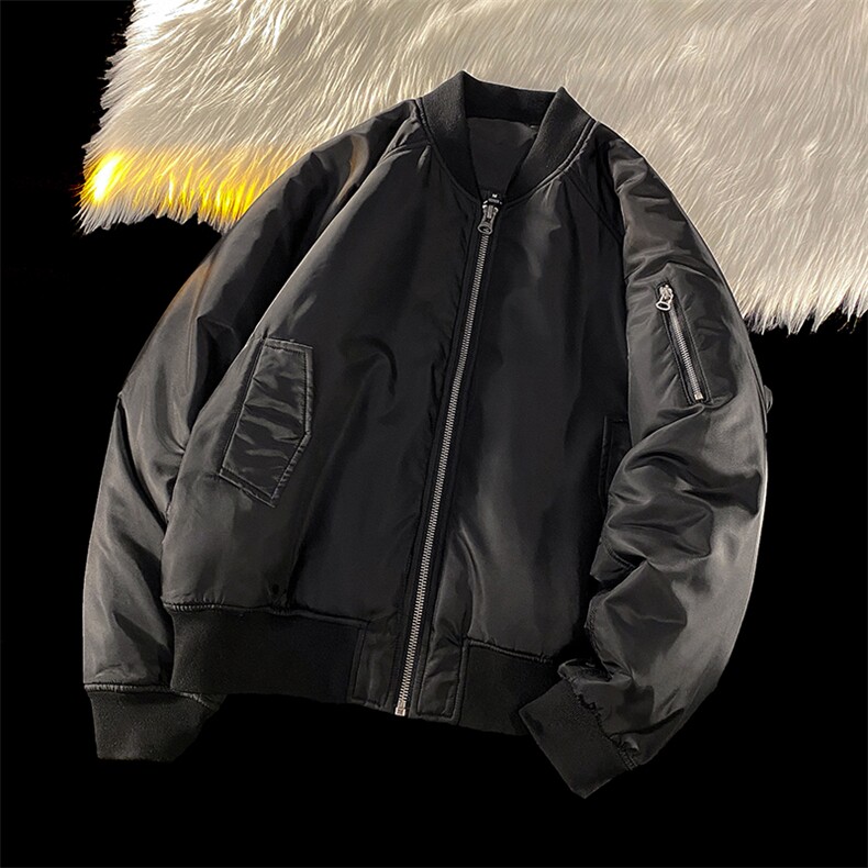 2024新款冬季美式飞行员加棉棒球服外套男A436-965-P100控价138，男装夹克，电商A436