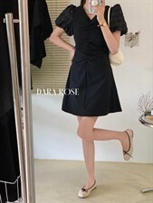 怒推新款！法式简约公主系列蕾丝袖拼接连衣裙！质感好！ML，女装连衣裙，DARA ROSE