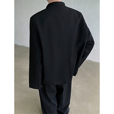 设计感盘扣西装外套男女复古新中式短款西服XF423P108，男装西服套装，星座512-1（原513-3）