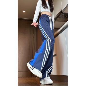 2024 秋季新款 女模大码潮三条杠冲锋裤M-5X HK24647-特P35图片