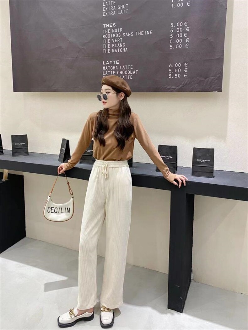 灯芯绒阔腿裤，其它，Balance Studio