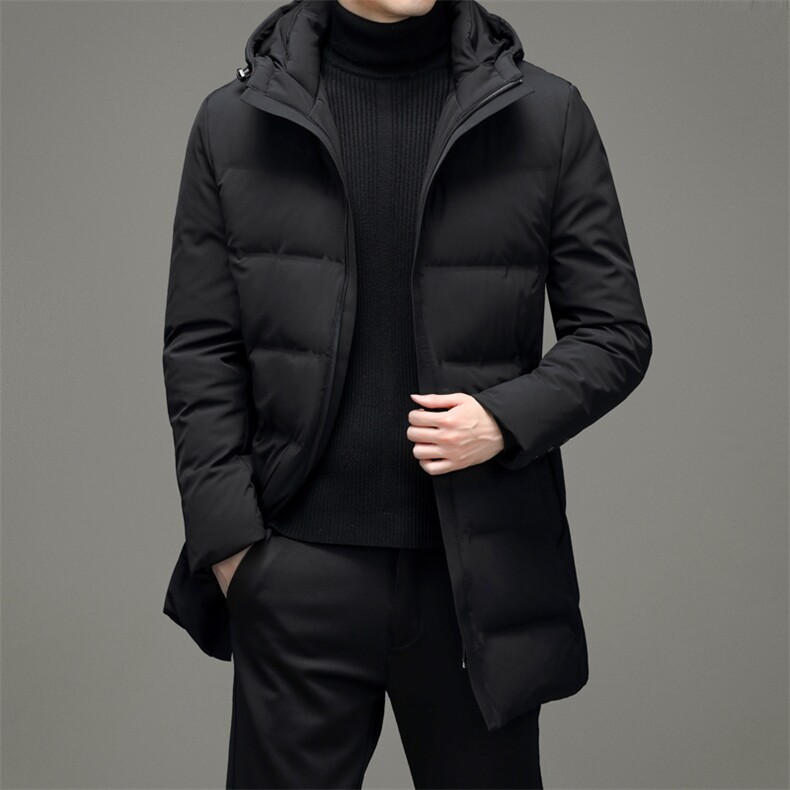 冬季新款羽绒服男装保暖白鸭绒外套中年爸爸装上衣YYYR8602-P320图片