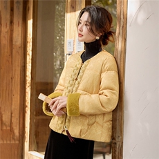 现货，新中式棉衣女，女装棉衣/棉服，利佳可人