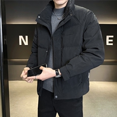 7729-L-4XL-P215标50男士休闲百搭纯色晕染立领修身羽绒服外套，男装羽绒服，电商B255