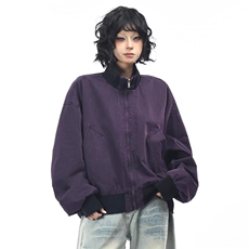 1506/GF8280/P71原创美式复古做旧水洗棒球服休闲立领工装夹克，男装夹克，星座1506A