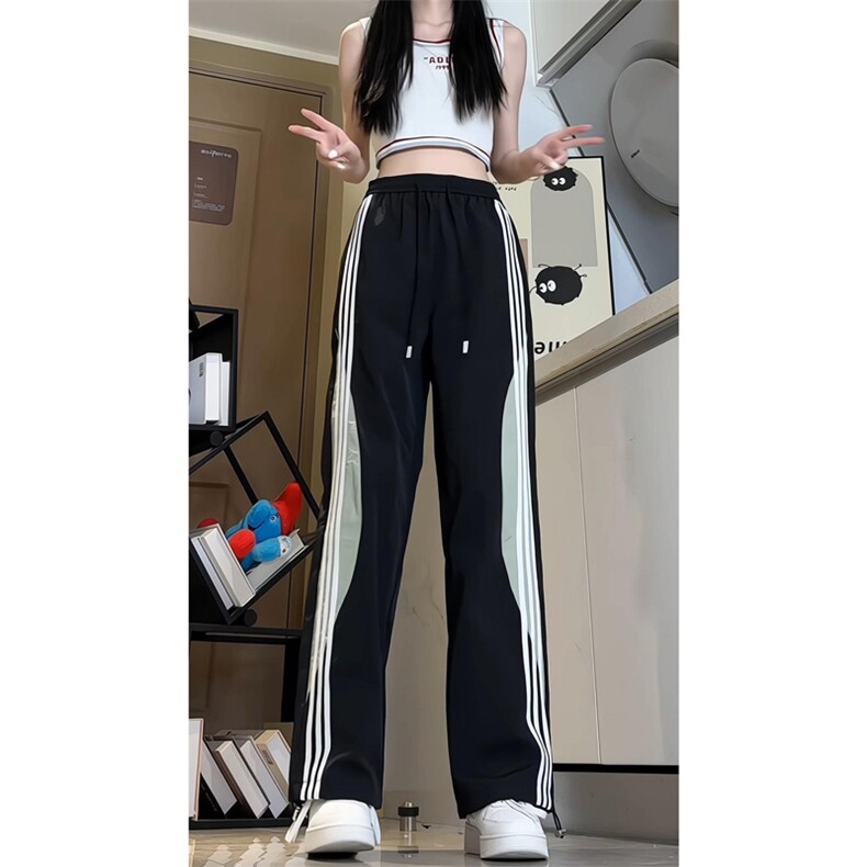 515A-A222-P50防水伞兵条纹裤美式三条杠薄款速干跳舞运动裤，男装休闲裤，星座515A