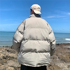 ！冬季条纹五防立领加绒加厚棉衣情侣撞色棉服外套MY7777-p68，男装棉衣，星座610B-1