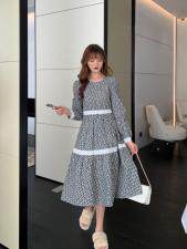 蕾丝花边拼接连衣裙两色，女装连衣裙，凯宝莉