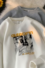 华夫格！华夫格上衣男圆领华夫格卫衣男大码长袖t恤男HY219-特P23，男装T恤，电商B367