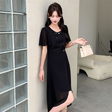 现货2024时尚百搭连衣裙年轻款女夏季新中式高级新款女，商品下架区，网红馆