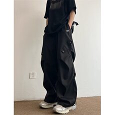 高街工装伞兵裤男女潮牌阔腿宽松复古休闲裤子有货网图GK401-P38，男装工装外套，星座302B