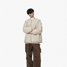 1506-1/M6081/P80冬圆领葫芦纹绗线男女复古百搭宽松棉衣外套2，男装棉衣，星座1506-1
