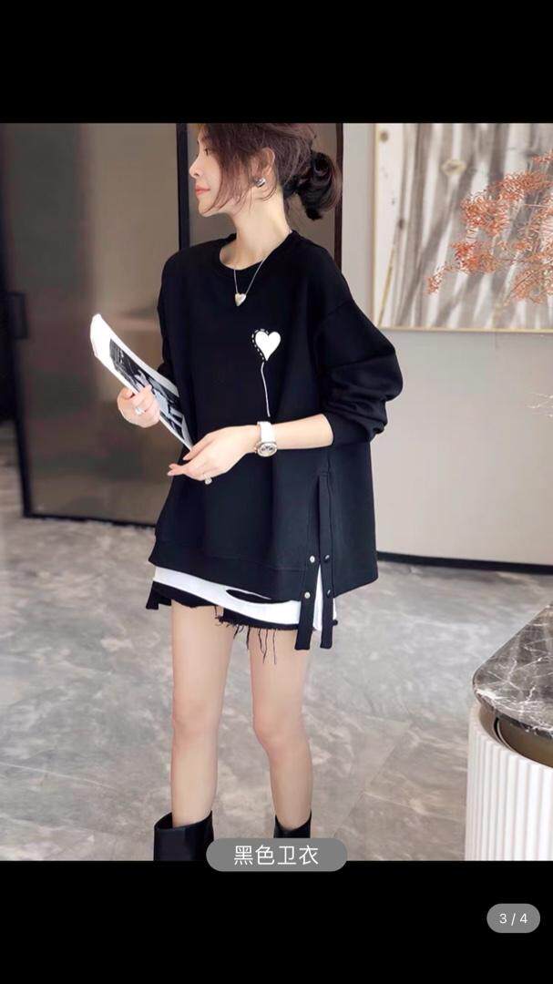 冬款加绒卫衣，女装卫衣/绒衫，衣尚怡