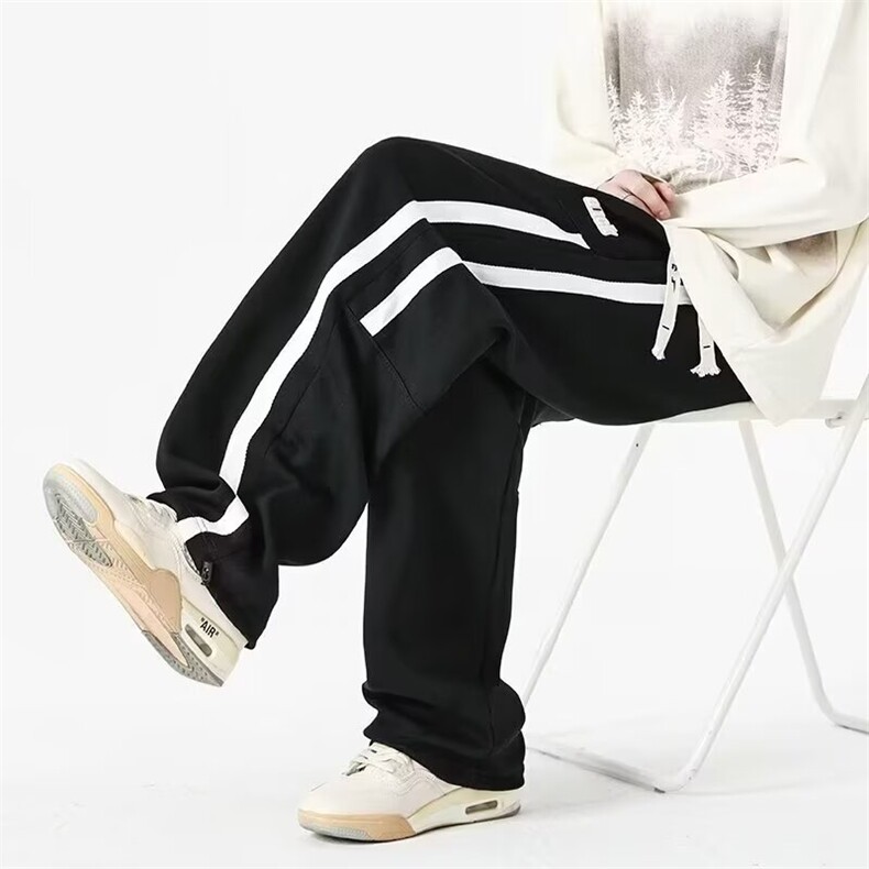 加绒加厚男款长裤青少年初高中生秋冬季大童运动卫裤G985/P46,男装休闲裤,星座506