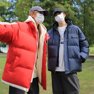 冬季假两件棉服男女同款加厚保暖棉衣棉袄外套M082-特价P63