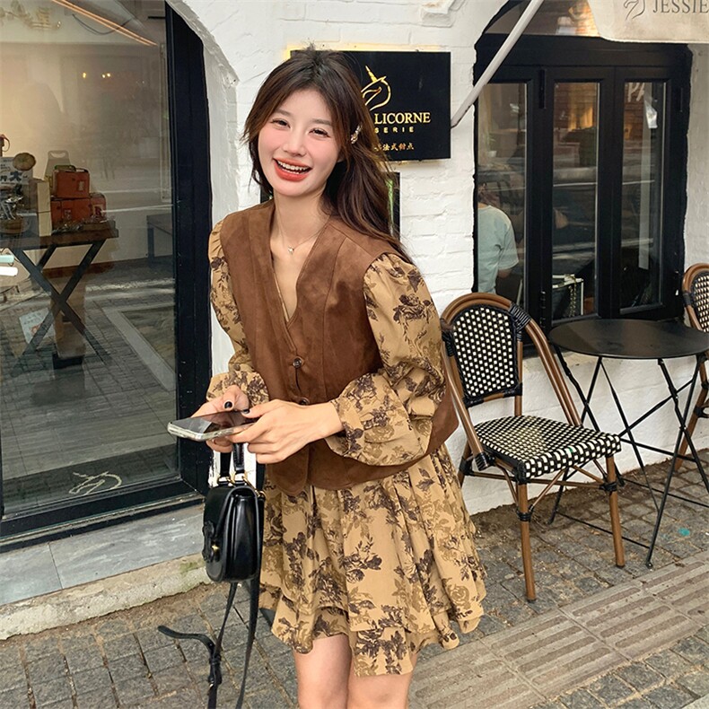 现货主推两件套连衣裙2B081-99225-P155-k228,女装套装/套裙,2B081