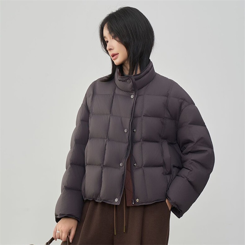 现货2025年冬季新款羽绒服90白鸭绒休闲风女,女装羽绒服,阳光伊恋