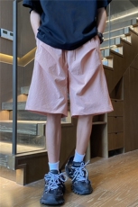 抖音品质夏季新款潮流双褶冰丝宽松五分裤B315-K24139-特p23控48，男装牛仔裤，电商B315