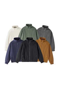 新款硬汉风户外夹克男立领纯色上衣冲锋衣外套DSA157B-JK7866-P55图片