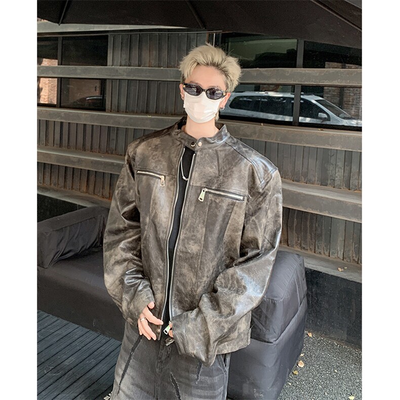 2025春秋痞帅外套男ins高街潮牌潮流宽松夹克JK09329-P98,男装夹克,星座308B-2