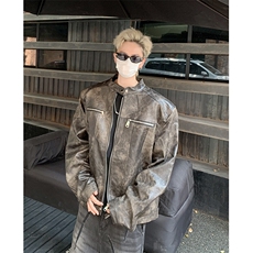 2025春秋痞帅外套男ins高街潮牌潮流宽松夹克JK09329-P98，男装夹克，星座308B-2
