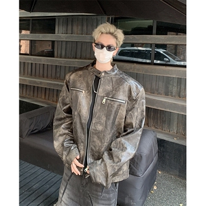 2025春秋痞帅外套男ins高街潮牌潮流宽松夹克JK09329-P98图片