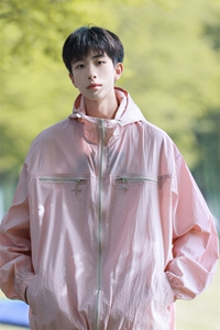 港风外景四角星金属点缀防晒衣男潮牌情侣防晒服男FS7703P65控88图片