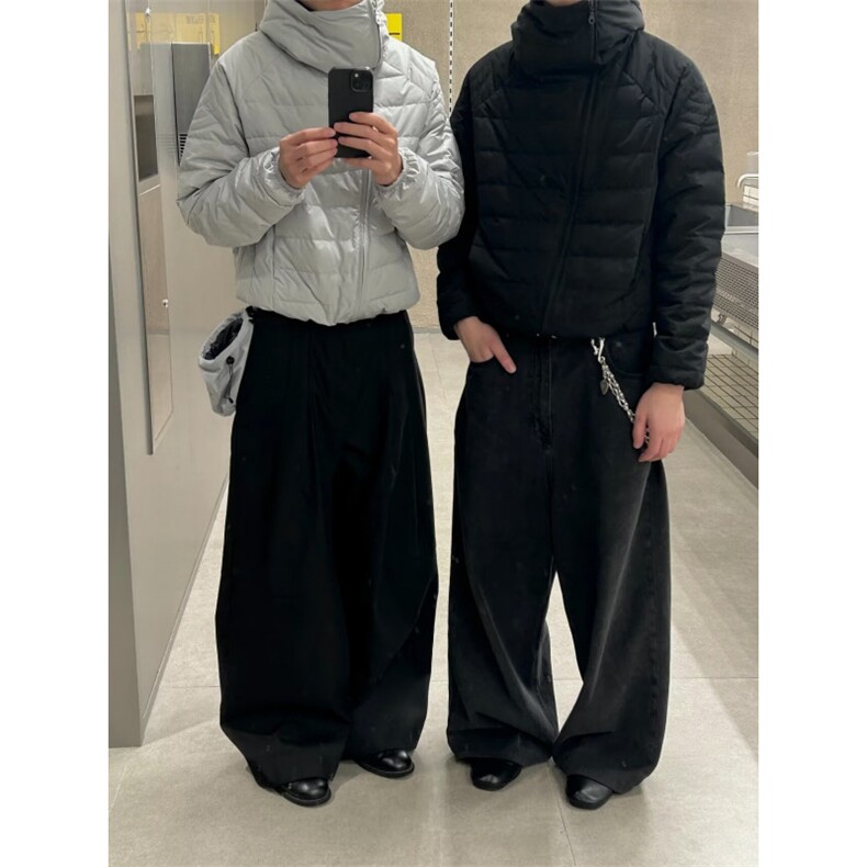 网图 美式cleanfit斜拉链排骨棉服 W1901/特P80图片