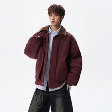 星座216-1）双翻领冬季毛领翻领双层设计加厚棉服BF001，男装棉衣，星座216(原A116)