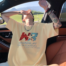 量大优！供视频！港风华夫格短袖T恤半袖男HT227-特P18，男装T恤，电商B367