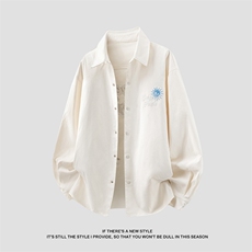 高品质鱼骨纹2026新款百搭翻领长袖衬衫A436-26019-P68118，男装衬衫，电商A436