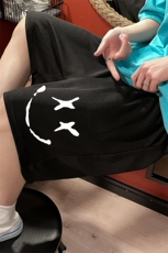 MK37190-P15冰丝短裤男士大码宽松休闲五分裤男运动中裤港风，男装休闲裤，电商A040