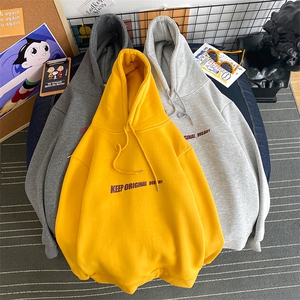 A040-WY2071-P40连帽卫衣男加肥加大码胖子棒球服外套图片