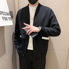现货2025秋季社会小伙开衫卫衣男帅气针织衫外套W13P65控98，男装针织衫/毛衣，电商B276A