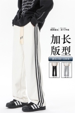 加长版裤子男款高个子188休闲条纹卫裤115cm运动裤KZ017P48，男装休闲裤，电商B312